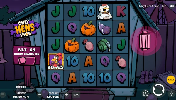 Only Hens Show Base Game Screenshot – Showing Features