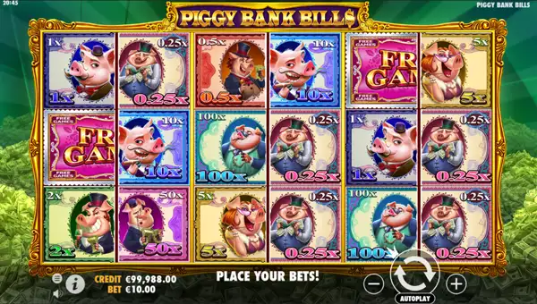 Piggy Bank Bills base game review
