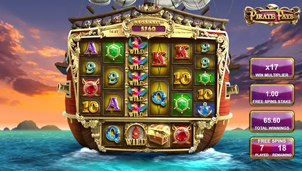 Pirate Pays Megaways free spins