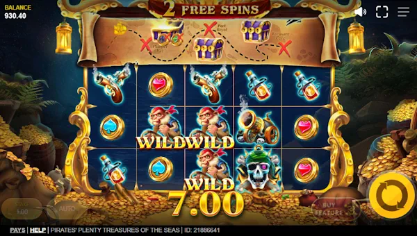 Pirates' Plenty slot free spins