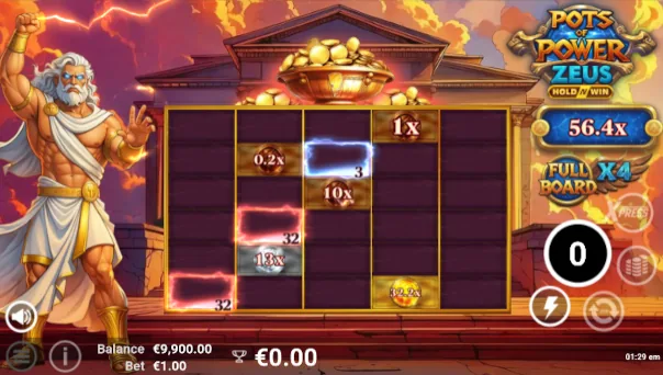 Pots of Power Zeus Bonus Game – Free Spins Features
