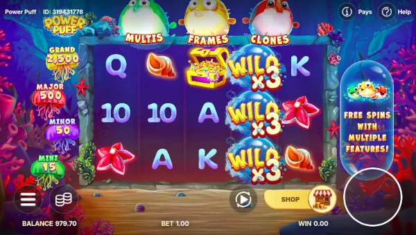 Power Puff Base Game Screenshot – Showing Features