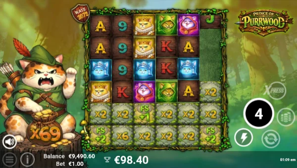 Prince Of Purrwood Bonus Game – Free Spins Features