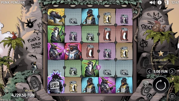 Punk Penguin Base Game Screenshot – Showing Features