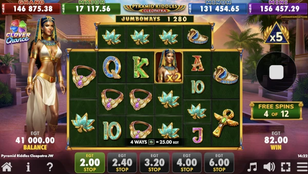 Pyramid Riddles Cleopatra Bonus Game – Free Spins Features