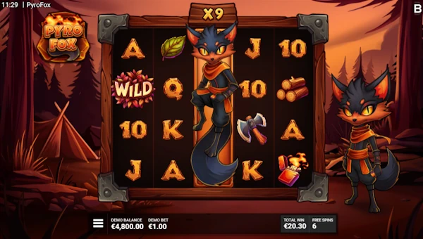 Pyrofox bonus game