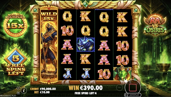 Ra vs Osiris Bonus Game – Free Spins Features