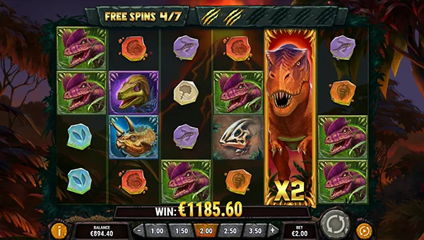 Raging Rex 3 free spins