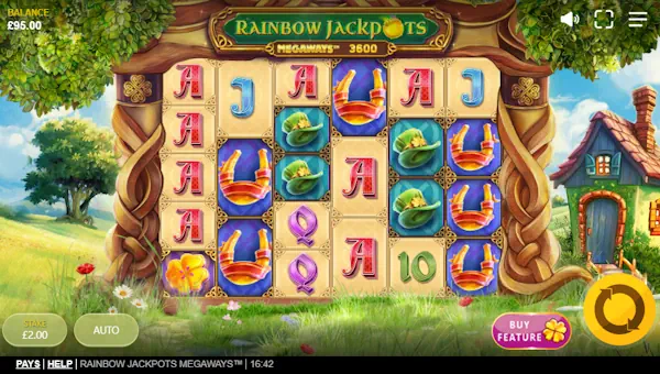 Rainbow Jackpots Megaways base game review