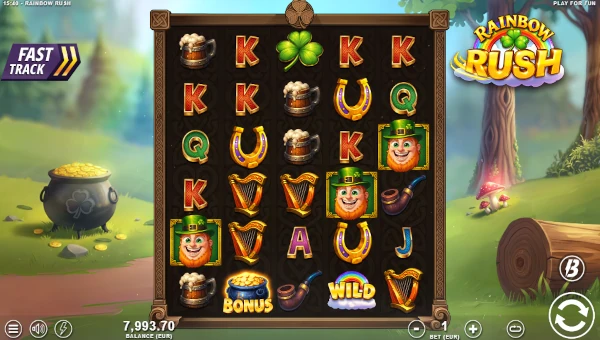 Rainbow Rush Base Game Screenshot – Showing Features