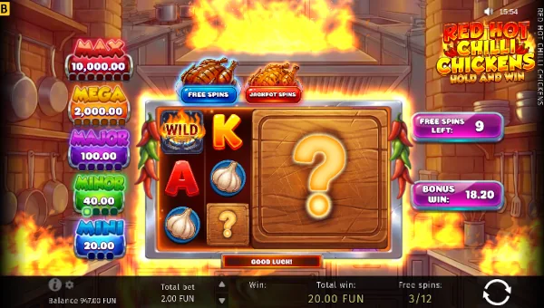 Red Hot Chilli Chickens Bonus Game – Free Spins Features
