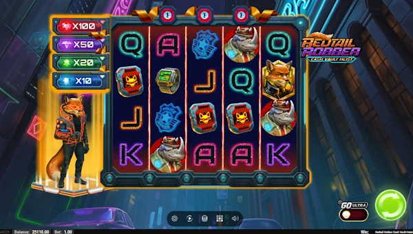 Redtail Robber Cash Vault Heist Base Game Screenshot – Showing Features