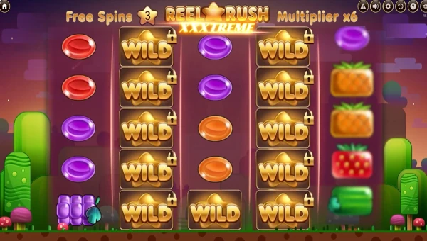 Reel Rush XXXtreme bonus game