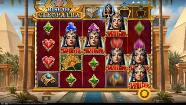 Rise of Cleopatra slot free play demo is not available.