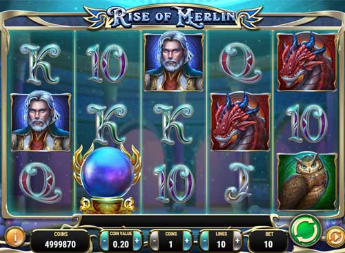 rise of merlin slot review