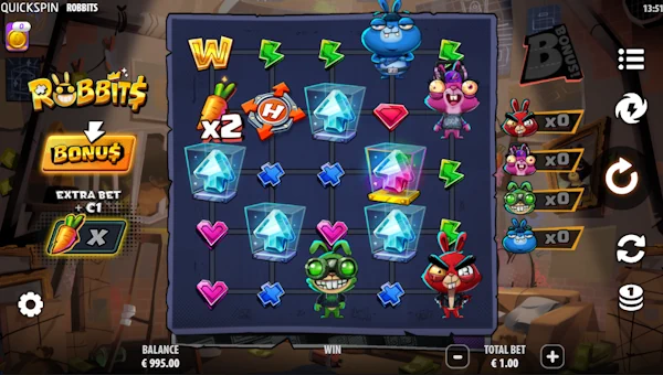 Robbits Base Game Screenshot – Showing Features