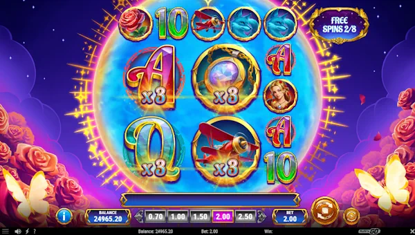 Rosy Orbit Treasure Turn Bonus Game – Free Spins Features