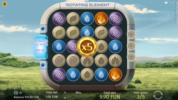 Rotating Element bonus game