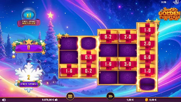 Santas Golden Christmas bonus game