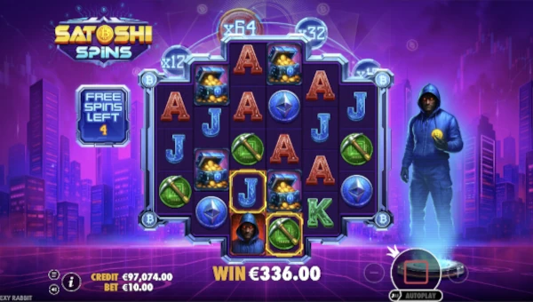 Satoshi Spins Slot Bonus Game and Free Spins
