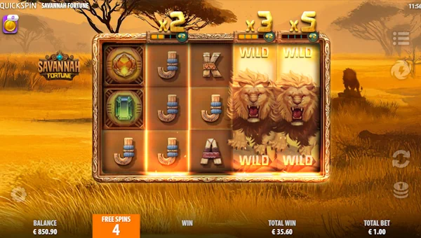 Savannah Fortune Bonus Game – Free Spins Features