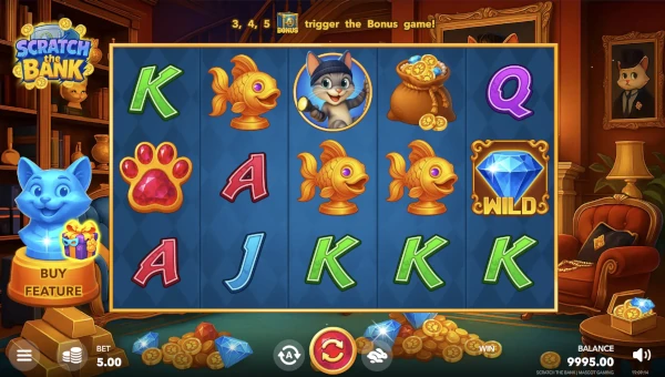 Scratch the Bank Base Game Screenshot – Showing Features