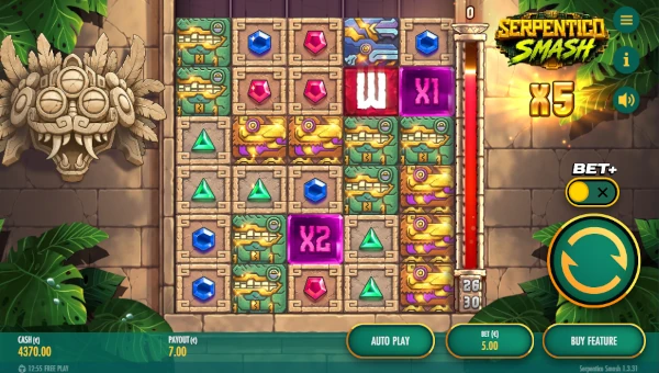 Serpentico Smash Base Game Screenshot – Showing Features