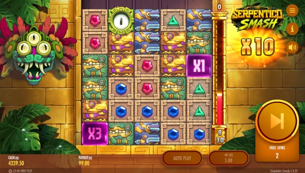 Serpentico Smash Bonus Game – Free Spins Features