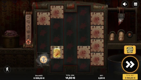 Sew slot bonus round with Hold 'n Win mechanics and grotesque symbols