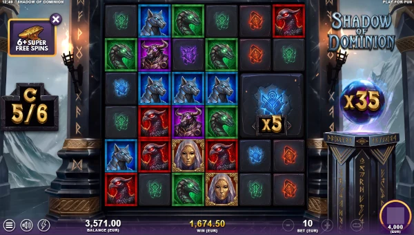 Shadow of Dominion Bonus Game – Free Spins Features