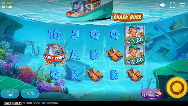 Shark Boss Base Game Screenshot – Showing Features
