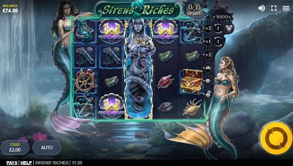 Sirens Riches base game review