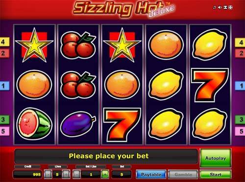 Sizzling Hot Deluxe slot free play demo