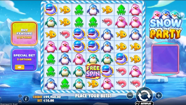 Snow Party Base Game Screenshot – Showing Features