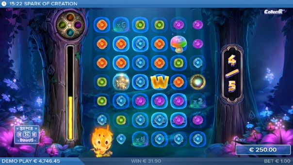 Spark of Creation Bonus Game Screenshot