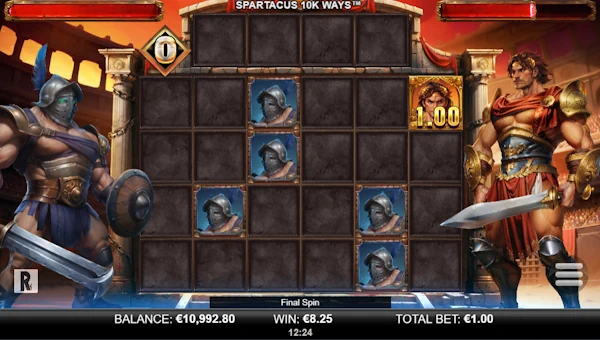 Spartacus 10K Ways bonus game