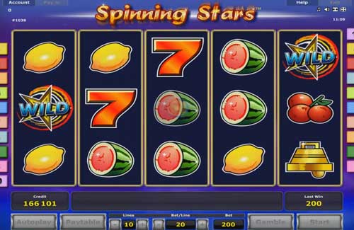 Spinning Stars slot free play demo