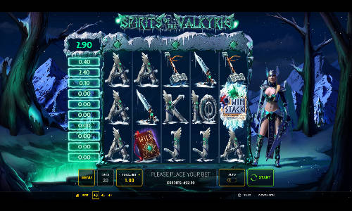 Spirits of the Valkyrie slot free play demo is not available.