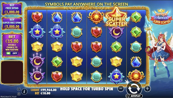 Starlight Princess Super Scatter Slot Base Game