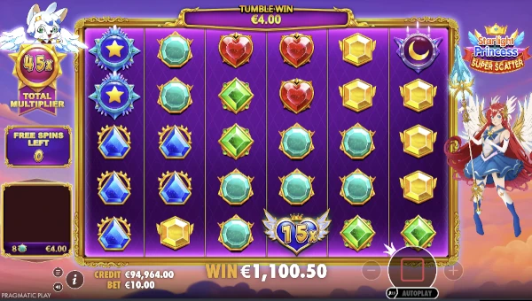 Starlight Princess Super Scatter Slot Free Spins