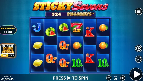 Sticky Sevens base game review