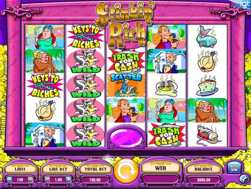 Stinkin Rich slot free play demo is not available.