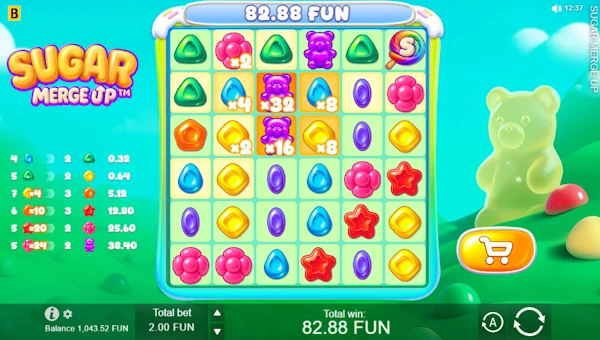 Sugar Merge Up Base Game Screenshot – Showing Features
