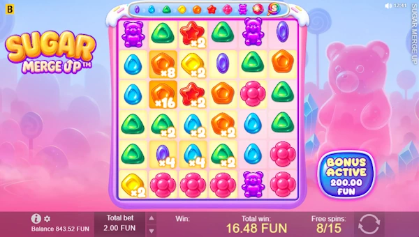 Sugar Merge Up Bonus Game – Free Spins Features