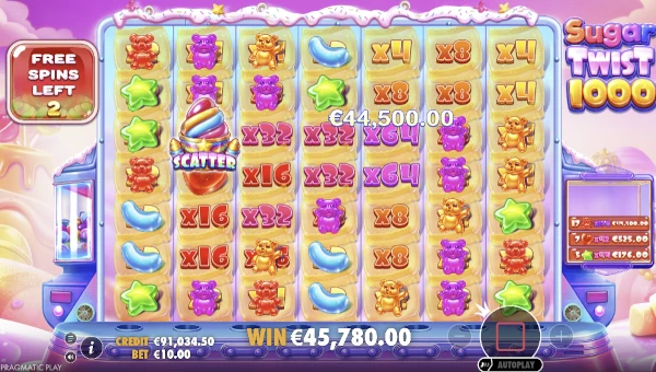Sugar Twist 1000 Bonus Game – Free Spins Features