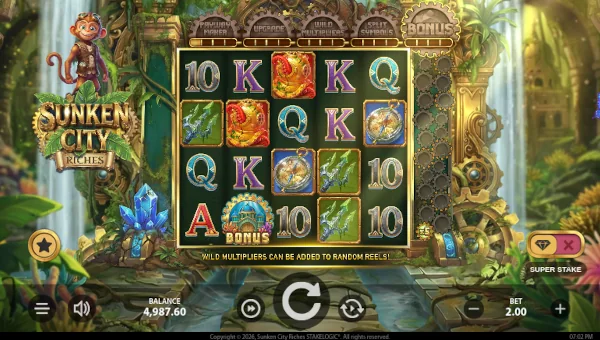 Sunken City Riches Base Game Screenshot – Showing Features