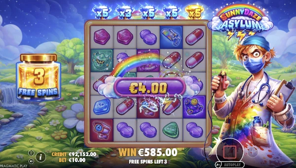 Sunnydaze Asylum Bonus Game – Free Spins Features