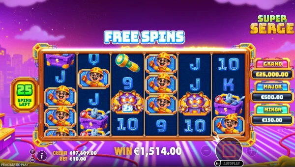 Super Serge Bonus Game – Free Spins Features