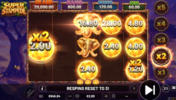 Super Stampede Bonus Game – Free Spins Features