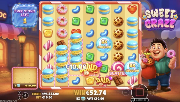 Sweet Craze Bonus Game – Free Spins Features